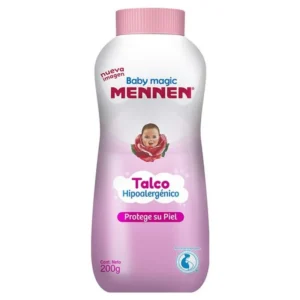 mennen talco para bebé hipoalergénico rosa 200 g